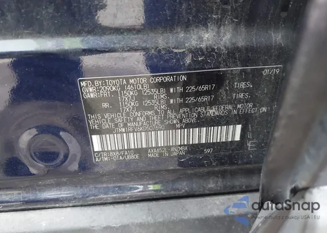 2019 Toyota Rav4 Xle from USA, damaged, VIN JTMW1RFV6KD507690